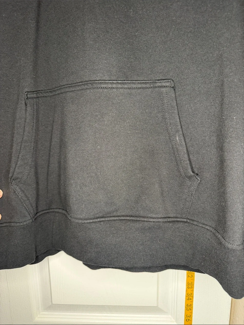 The North Face Black Hoodie with Yellow Map Accent
